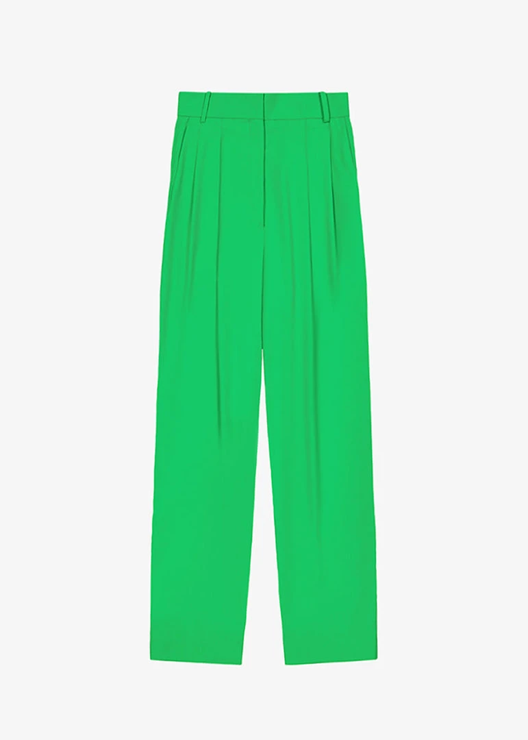 The Frankie Shop Tess Pleated Pants - Kelly Green 6 The Frankie Shop Tess Pleated Pants - Kelly Green