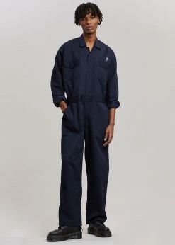 The Frankie Shop TFS Oversized Boiler Suit - Navy
