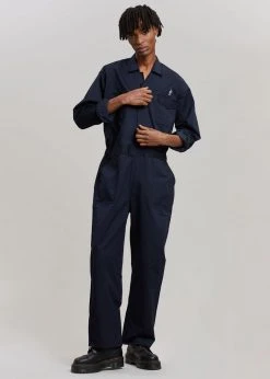 The Frankie Shop TFS Oversized Boiler Suit - Navy
