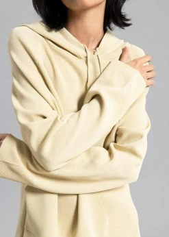 Blossom Thea Knit Hoodie - Straw CLOTHING