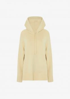 Blossom Thea Knit Hoodie - Straw CLOTHING