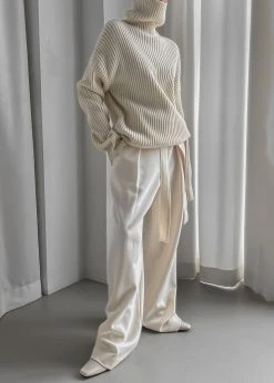 Paper Moon CLOTHING Thelma Ribbed Sweater - Cream