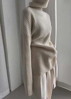 Paper Moon CLOTHING Thelma Ribbed Sweater - Cream
