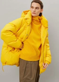 The Frankie Shop Tignes Recycled Long Puffer - Marigold 25 The Frankie Shop Tignes Recycled Long Puffer - Marigold