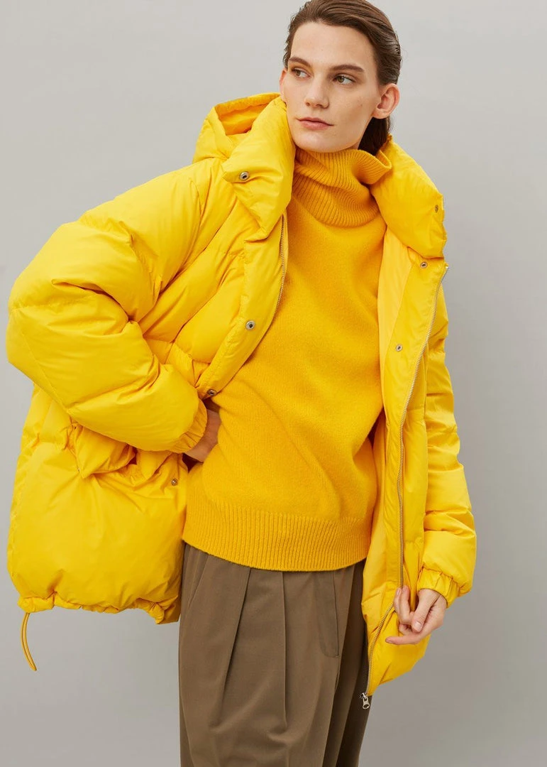 The Frankie Shop Tignes Recycled Long Puffer - Marigold 8 The Frankie Shop Tignes Recycled Long Puffer - Marigold