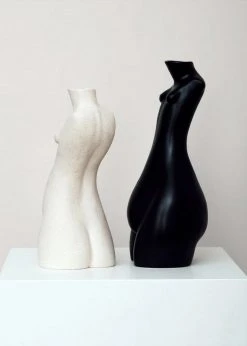 LIFESTYLE Anissa Kermiche Tit For Tat Tall Candlestick - Black