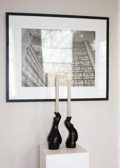 LIFESTYLE Anissa Kermiche Tit For Tat Tall Candlestick - Black