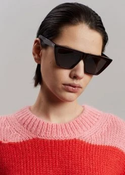 ACCESSORIES TOL Eyewear Trapezium Grande Sunglasses - Havana