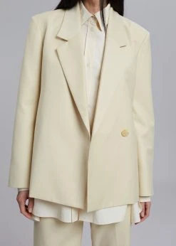 The Frankie Shop Tolko Blazer - Pale Yellow CLOTHING 18 The Frankie Shop Tolko Blazer - Pale Yellow CLOTHING
