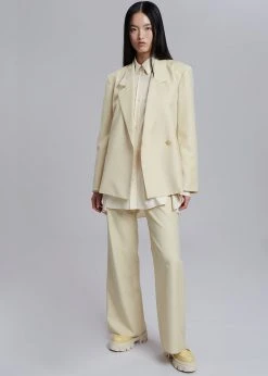 The Frankie Shop Tolko Blazer - Pale Yellow CLOTHING 22 The Frankie Shop Tolko Blazer - Pale Yellow CLOTHING