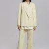 The Frankie Shop Tolko Blazer - Pale Yellow CLOTHING