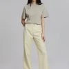 The Frankie Shop Tolko Pants - Pale Yellow