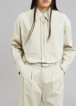 The Frankie Shop CLOTHING Tomo Pleated Pants - Beige 23 The Frankie Shop CLOTHING Tomo Pleated Pants - Beige