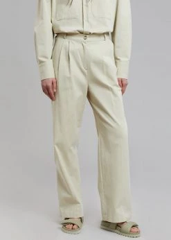The Frankie Shop CLOTHING Tomo Pleated Pants - Beige 17 The Frankie Shop CLOTHING Tomo Pleated Pants - Beige
