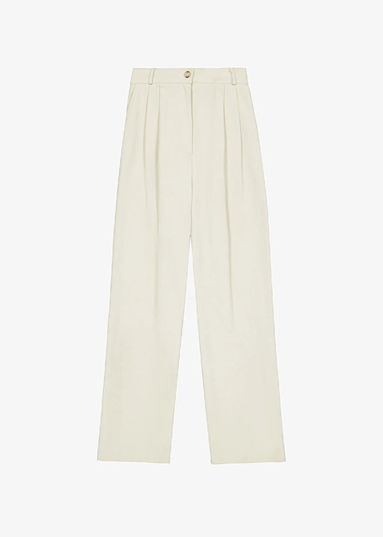 The Frankie Shop CLOTHING Tomo Pleated Pants - Beige 13 The Frankie Shop CLOTHING Tomo Pleated Pants - Beige