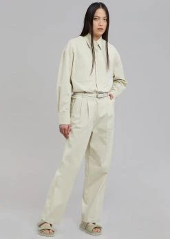 The Frankie Shop CLOTHING Tomo Pleated Pants - Beige