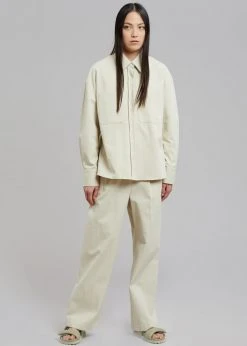 The Frankie Shop CLOTHING Tomo Pleated Pants - Beige 21 The Frankie Shop CLOTHING Tomo Pleated Pants - Beige