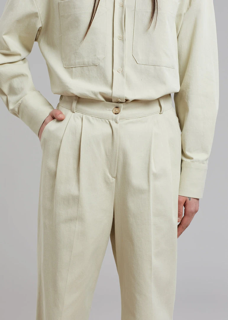 The Frankie Shop CLOTHING Tomo Pleated Pants - Beige 10 The Frankie Shop CLOTHING Tomo Pleated Pants - Beige