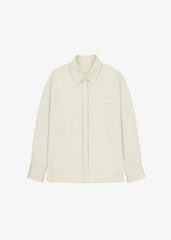 The Frankie Shop Tomo Pocket Shirt - Beige CLOTHING