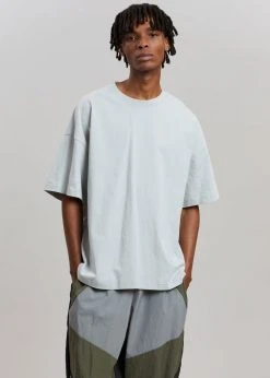 The Frankie Shop Tony Boxy T-Shirt - Light Grey Men