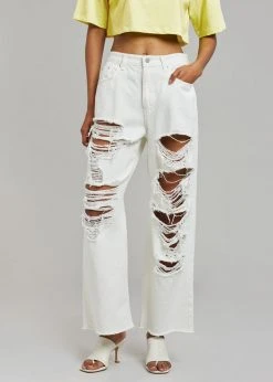 Doreen CLOTHING Tory Ripped Jeans - White