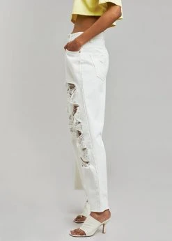 Doreen CLOTHING Tory Ripped Jeans - White
