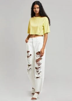 Doreen CLOTHING Tory Ripped Jeans - White