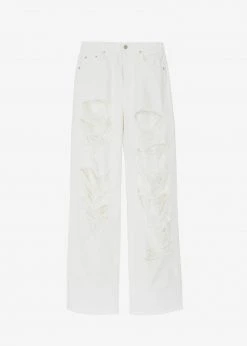 Doreen CLOTHING Tory Ripped Jeans - White