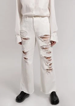 Doreen CLOTHING Tory Ripped Jeans - White