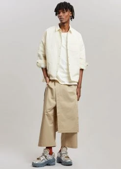 The Frankie Shop Tove Padded Shirt - Cream CLOTHING 17 The Frankie Shop Tove Padded Shirt - Cream CLOTHING