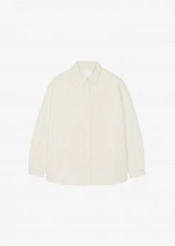 The Frankie Shop Tove Padded Shirt - Cream CLOTHING 21 The Frankie Shop Tove Padded Shirt - Cream CLOTHING