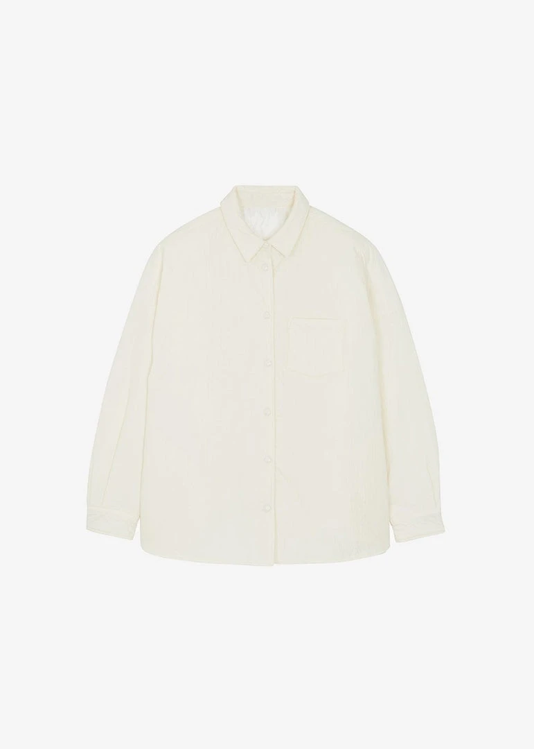 The Frankie Shop Tove Padded Shirt - Cream CLOTHING 11 The Frankie Shop Tove Padded Shirt - Cream CLOTHING