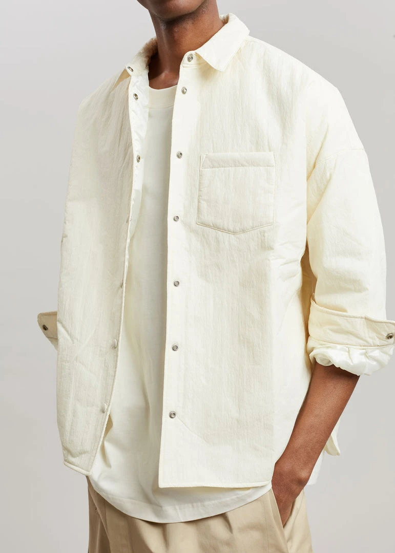 The Frankie Shop Tove Padded Shirt - Cream CLOTHING 6 The Frankie Shop Tove Padded Shirt - Cream CLOTHING