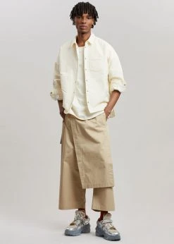 The Frankie Shop Tove Padded Shirt - Cream CLOTHING 15 The Frankie Shop Tove Padded Shirt - Cream CLOTHING