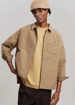 The Frankie Shop Tove Padded Shirt - Natural CLOTHING