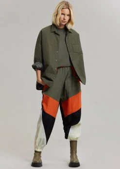 The Frankie Shop Tove Padded Shirt - Khaki CLOTHING