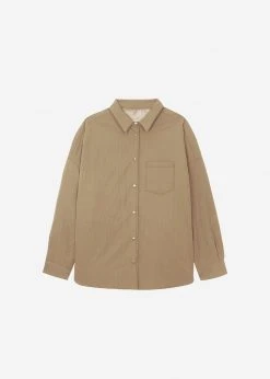 The Frankie Shop Tove Padded Shirt - Natural CLOTHING