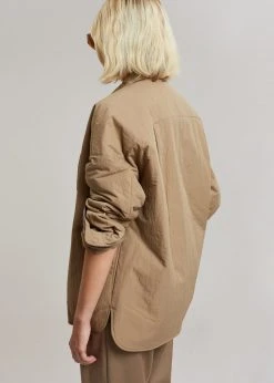 The Frankie Shop Tove Padded Shirt - Natural CLOTHING