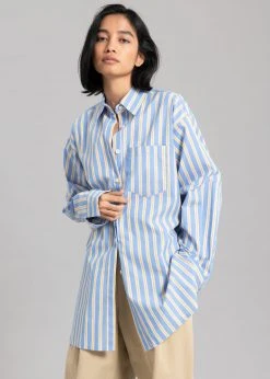 L'art Trin Stripe Shirt - Blue Combo CLOTHING