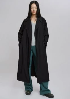 Plus Hong CLOTHING Tubi Trench Coat - Black 8 Plus Hong CLOTHING Tubi Trench Coat - Black