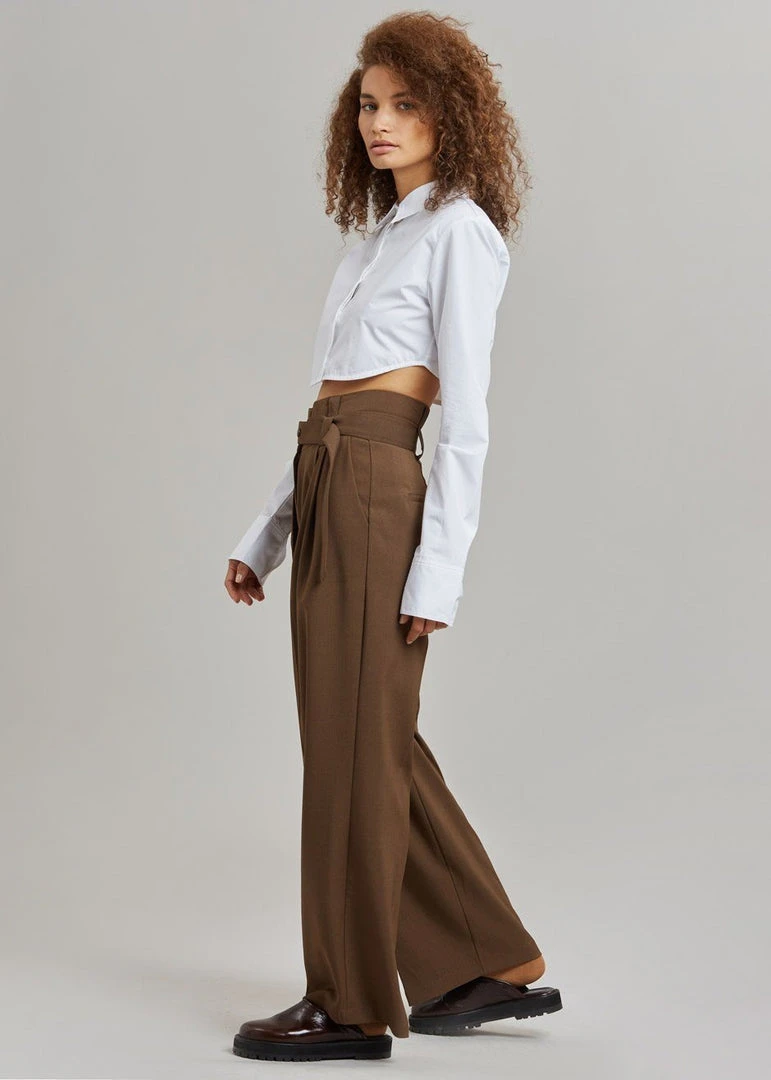 The Frankie Shop Uma Cropped Shirt - White CLOTHING 7 The Frankie Shop Uma Cropped Shirt - White CLOTHING