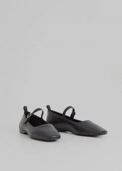Vagabond Delia Strap Flats - Black SHOES