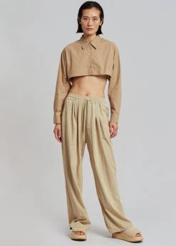 Havana Vala Wide Pants - Camel CLOTHING
