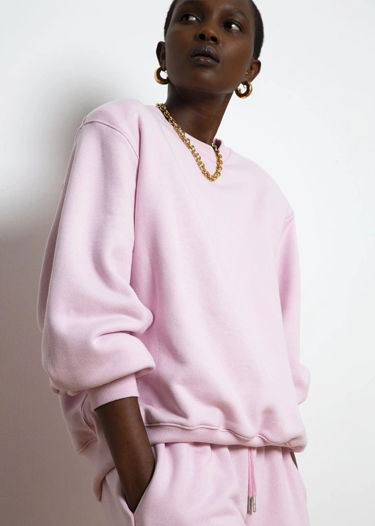 The Frankie Shop CLOTHING Vanessa Sweatshirt - Bubble Pink 5 The Frankie Shop CLOTHING Vanessa Sweatshirt - Bubble Pink