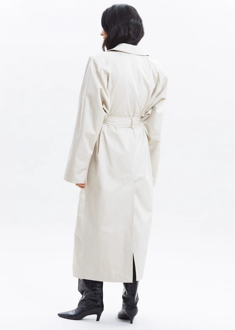 Paper Moon Marisol Box Shoulder Trench - Bone CLOTHING 7 Paper Moon Marisol Box Shoulder Trench - Bone CLOTHING