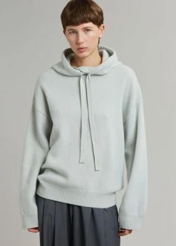 101 Moon Yumi Knit Hoodie - Mint CLOTHING