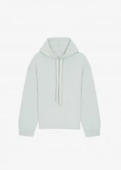 101 Moon Yumi Knit Hoodie - Mint CLOTHING