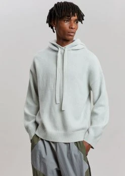101 Moon Yumi Knit Hoodie - Mint CLOTHING