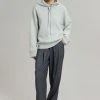 101 Moon Yumi Knit Hoodie - Mint CLOTHING