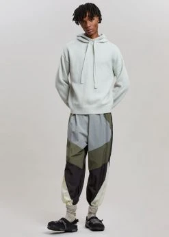 101 Moon Yumi Knit Hoodie - Mint CLOTHING